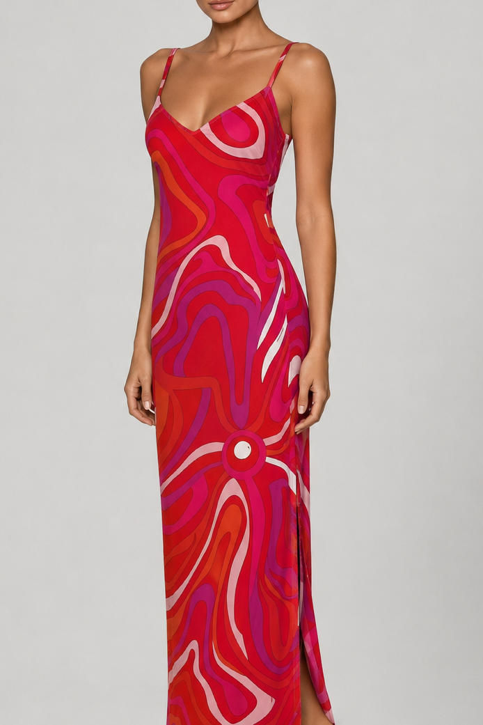 Succhi Labrinth Print Dress