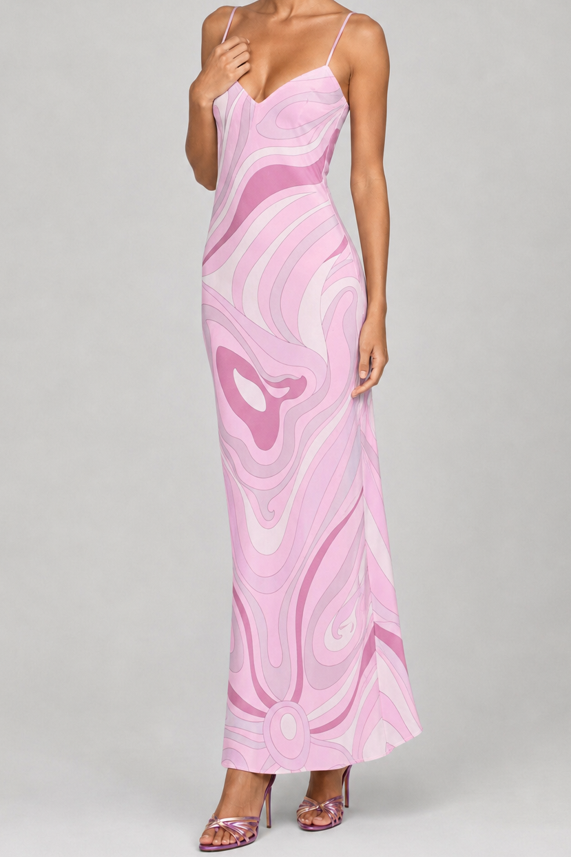 Succhi Labrinth Print Dress